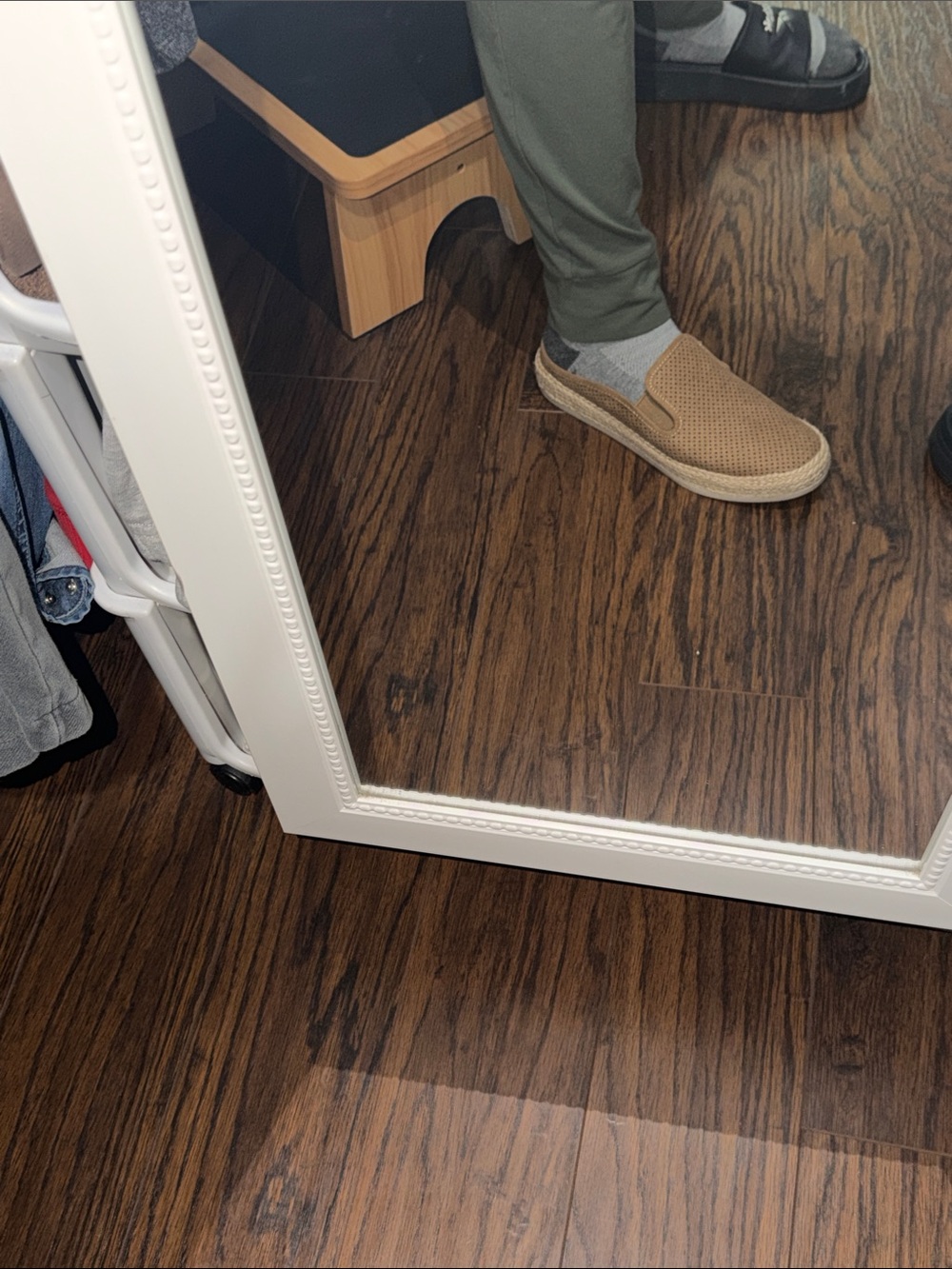 Esprit Tan Perforated Slip-On Loafers - Picture 6 of 6